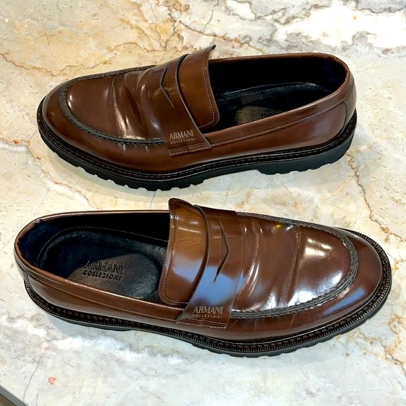 Armani Collezioni Other - Armani Collezioni Men’s Handmade Leather Loafer. Unworn New Condition.